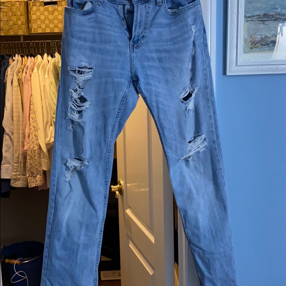 Light Wash Ripped
